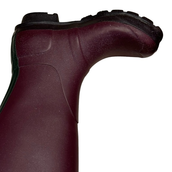 Hunter Boots Wellies Burgundy Maroon Brown Sz US 5F - Picture 3 of 9